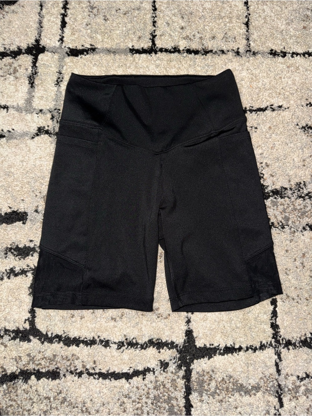 PINK Victoria's Secret Black High-Rise Bike Shorts